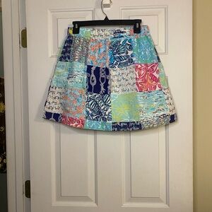 Lilly Pulitzer, Colorful Patchwork Women's Skirt